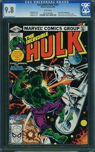 HULK 250 CGC 9.8 WHITE PAGES SILVER SURFER SUPER NICE  