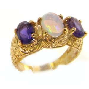   Amethyst English Victorian Style Ring   Finger Sizes 5 to 12 Available