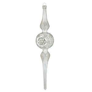  Waterford HH Silver Snowflake Reflector Spire Ornament 