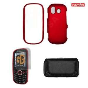 Samsung Intensity U450 Combo Rubber Feel Red Protective Case Faceplate 