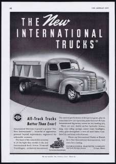 1941 IHC International K Line Truck Vintage Print Ad  