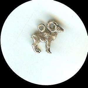  Big Horn Sheep, Sterling Silver Charm (Jewelry 