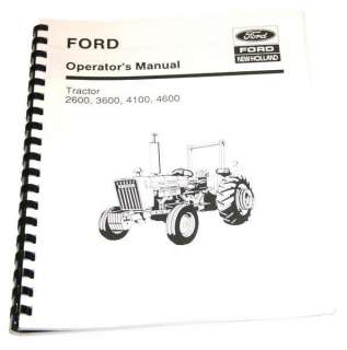 FORD 2600 3600 4100 4600 OPERATORS OWNERS MANUAL  