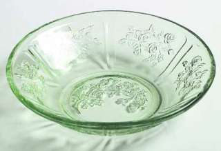 Federal Depression Glass SHARON GREEN Fruit Bowl 124631  