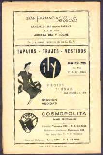 Programme Theatre Aleman Opera Desde Adan y Eva 1949  