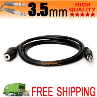 FT 1/8 3.5mm Audio Extension Headphone Stereo Cable Male Female 