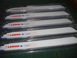 25 LENOX 12 LAZER BIMETAL RECIPRO SAWZALL BLADE14TPI  