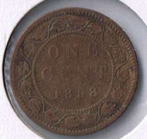 1858 Canada One Cent  
