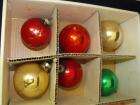 VTG Shiny Brite Christmas Ornaments Lot 11 + Bell  