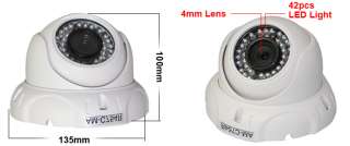   Megapixel 4mm HD Dome Night Vision IP Network Security Camera  