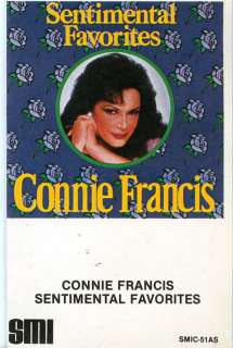 Connie Francis Sentimental Favorites (Cassette 1984)  