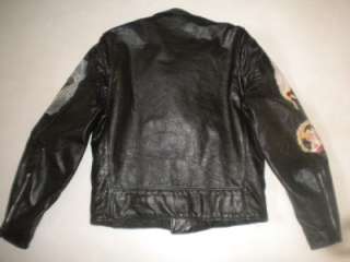 Genuine Leather EXCELLED Motorcycle/Biker Jacket UNIQUE Goth/Twilight 