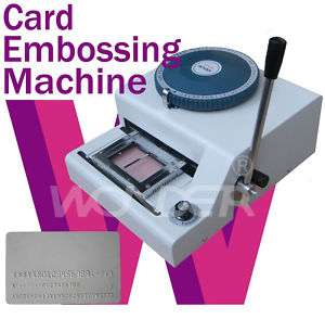 Manual Embossing Machine magnetic ID PVC Card Embosser  