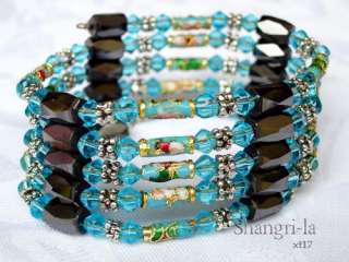 12 Assorted Vintage Cloisonne Magnetic Bracelets Necklaces Anklets