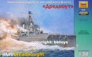 350 Bausatz Zvezda 9039 HMS Dreadnought Kriegsschiff  