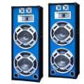  DJ PA Set Bassini 1800W Komplettset 1x AMP600 Verstäer 