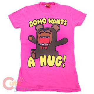 Domo Kun Girls/Women T Shirt  Domo Wants a Hug Pink (4 Size)  