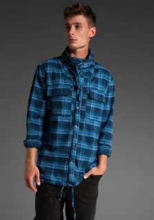 UNIFORMS FOR THE DEDICATED Wanalaya Turtleneck in Blue Flannel Check 