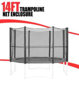 14’ FT Round Trampoline Net Enclosure Netting Fence Safety 