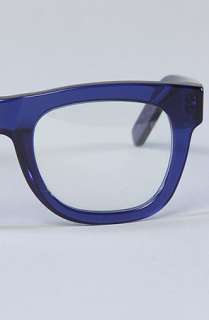 Super Sunglasses The Ciccio Glasses in Transparent Blue with Clear 