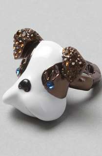 Betsey Johnson The Royal Engagement Dog Ring Gold Brown  Karmaloop 