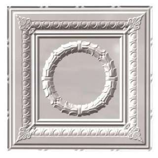 Fasade Rosette 2 Ft. X 2 Ft. PVC White Lay in Ceiling Tile L57 00 at 