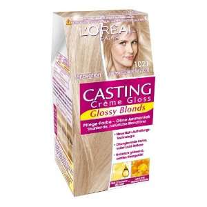 Oréal Paris Casting Crème Gloss Pflege Haarfarbe, 1021 Sehr Helles 