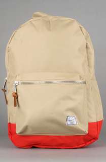 HERSCHEL SUPPLY The 2 Tone Settlement Bag in Khaki Red  Karmaloop 