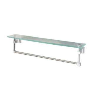 American Standard Town Square 24 In. Towel Bar With Glass Shelf in 