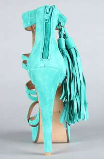 Jeffrey Campbell The Strung Shoe in Green Suede  Karmaloop 