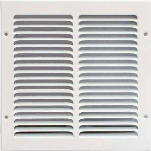   GRILLE 10 in. x 10 in. White Return Air Vent Grille with Fixed Blades