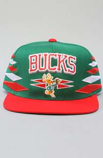 Mitchell & Ness The Diamond Snapback Hat in Green Red  Karmaloop 