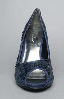Sole Boutique The Kim Shoe in Blue Sequin  Karmaloop   Global 