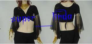 New Belly Dance costume choli Flare top Blouse 9 Colour  