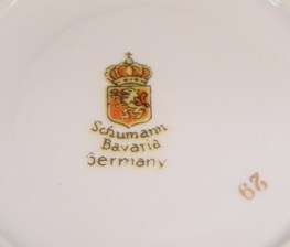   Garland Schumann Bavaria Germany Tea Cup and Saucer Demitasse Set