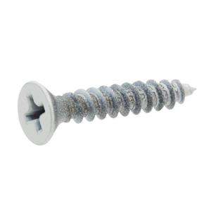 White Finish #9 x 1 in. Flat Head Phillips Drive Wood Screw (18 Pieces 