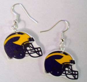 of M Helmet Earrings University of Michigan Earrings  