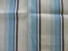 Vintage Antique Blue Ticking Stripe Striped Fabric Heavy Cotton 54x49