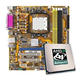 Asus M2A VM Motherboard CPU Bundle   AMD Athlon 64 X2 4600+ Processor 