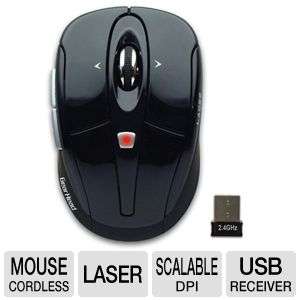 Gear Head LMT3600BLK Laser Wireless Mouse   2.4 GHz, Tilt Wheel, Black 