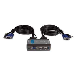 Link   KVM 221   2 Port USB KVM Switch with Audio Support at 