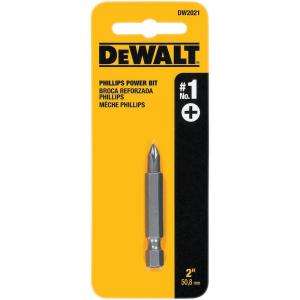 DEWALT 2 In. Tool Steel No. 1 Phillips Power Bit DW2021 Z at The Home 