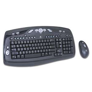 Logitech LX300 Cordless Desktop Keyboard and Optical Mouse Combo at 