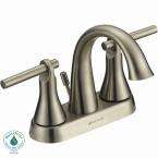    Toomba 4 in. 2 Handle High Arc Bathroom Faucet in Brushed 