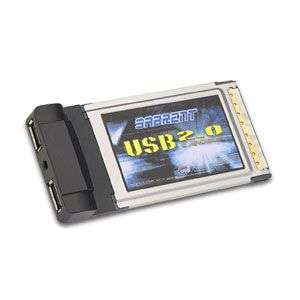Sabrent USB 2.0 PCMCIA Cardbus Adapter (2 Ports) with USB Power Cable 