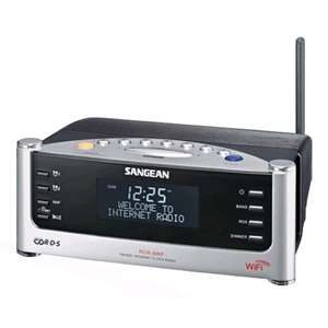 Sangean RCR 8WF Internet Clock Radio   Wifi, FM RDS 