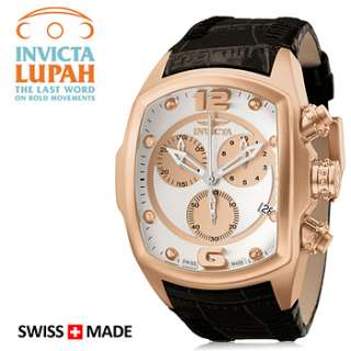 Invicta Mens Lupah Revolution 6737 Rose Gold Plated Chronograph Watch 