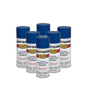 Rust Oleum Stops Rust 12 oz. Gloss Royal Blue Spray Paint (6 Pack 