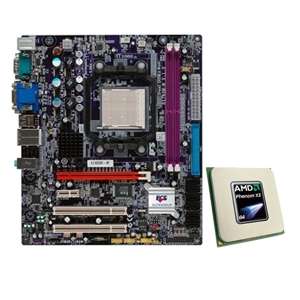 ECS A740GM M (V7.0) AMD 740G MB w/ X3 8250 CPU 