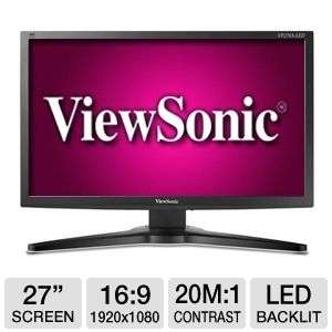 ViewSonic VP2765 LED 27 Class Widescreen LED Backlit Monitor   1920 x 